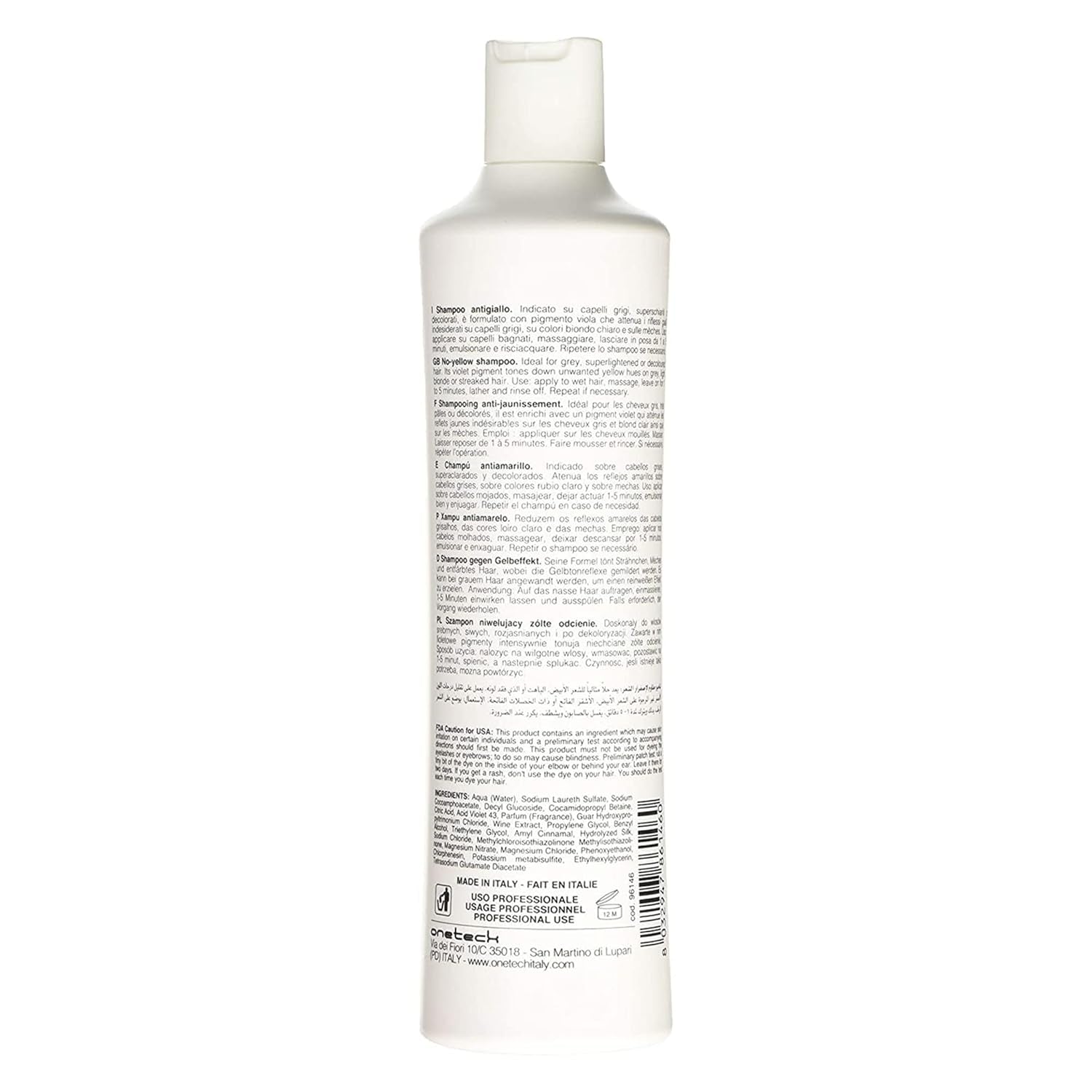No Yellow Shampoo & Mask 11.8 Oz / 2Pk - Purple Anti-Brass Toner for Blonde, Silver, Gray & Highlighted Hair - Color Depositing Mask to Remove Brassiness from Bleached Locks