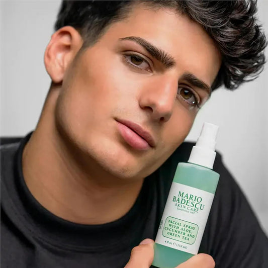 Facial Spray Duo - Includes Aloe, Chamomile & Lavender plus Aloe, Cucumber & Green Tea Toner for Face, Neck or Hair - Cooling and Hydrating Face Mist for All Skin Types, Dewy Finish