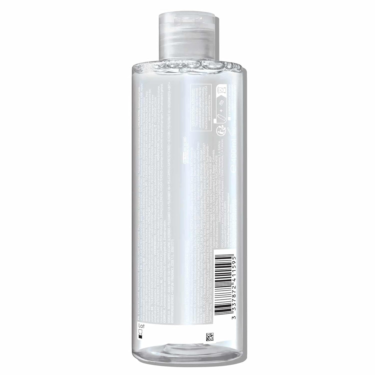 Micellar Cleansing Water for Sensitive Skin, Micellar Water Makeup Remover, Cleanses and Hydrates Skin, Gentle Face Toner, Oil Free