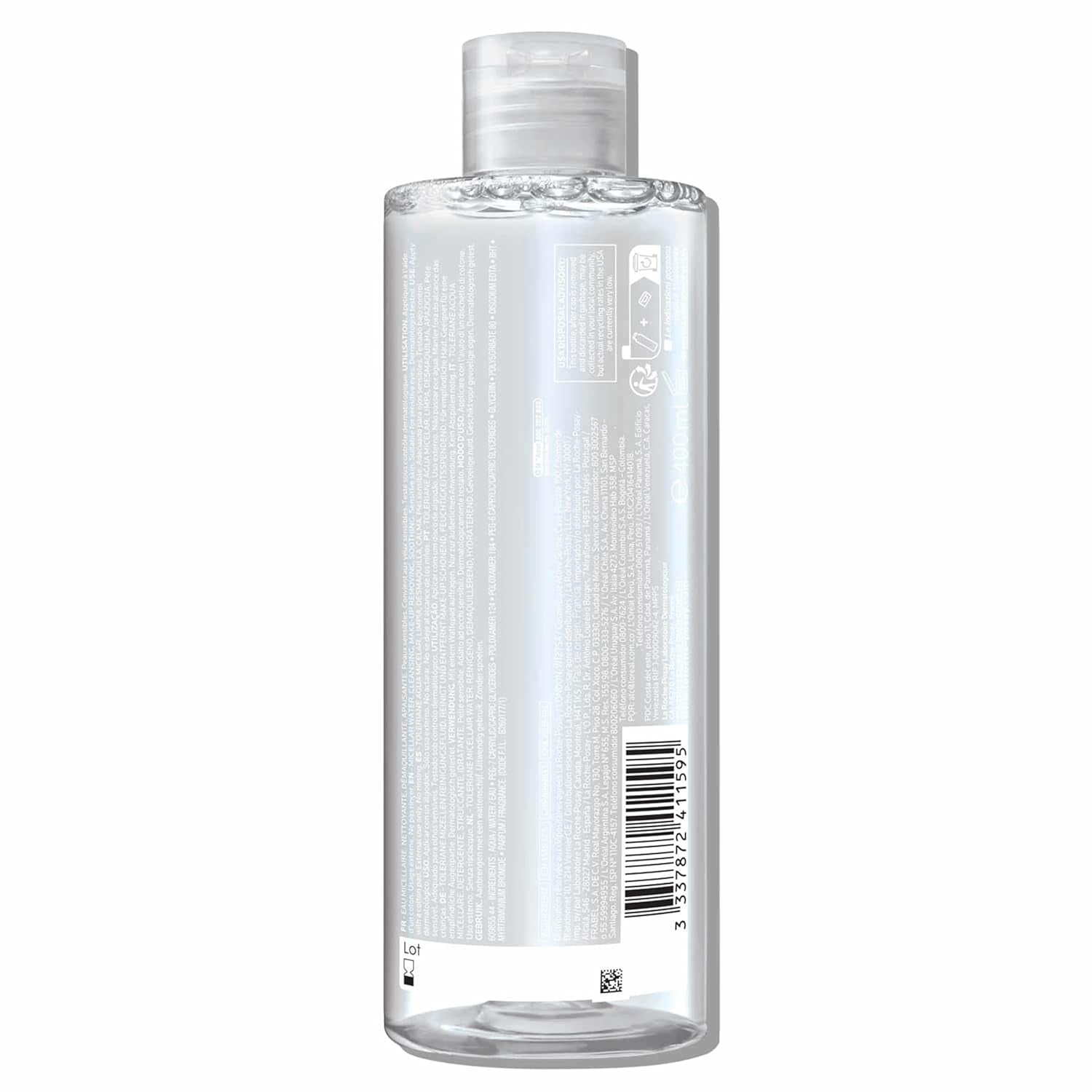 Micellar Cleansing Water for Sensitive Skin, Micellar Water Makeup Remover, Cleanses and Hydrates Skin, Gentle Face Toner, Oil Free